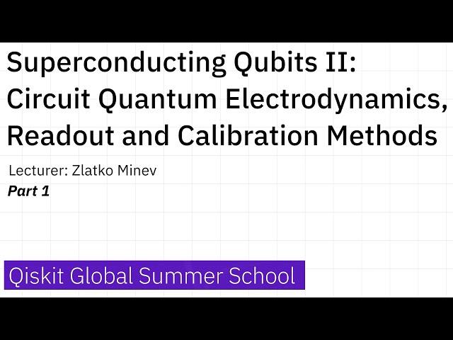 19. Superconducting Qubits II: Circuit Quantum Electrodynamics, Readout and Calibration Methods Pt 1