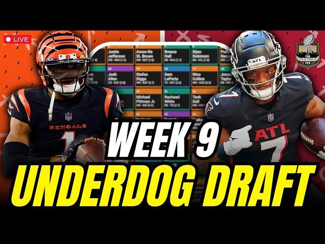 Week 9 Underdog Drafts & Answering YOUR Questions! | Fantasy Football 2024