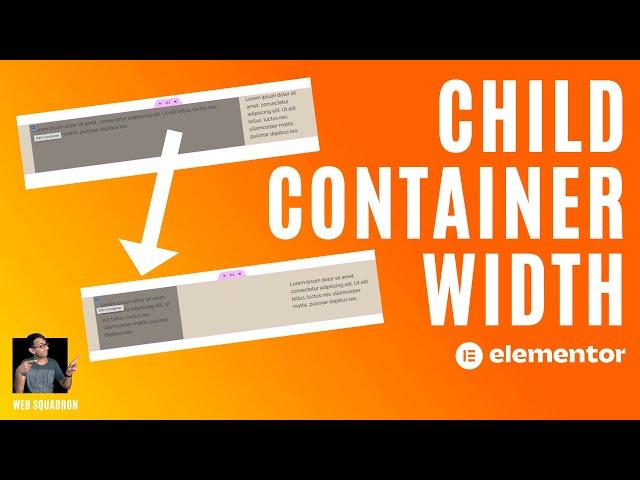 Elementor Child Container Width - Elementor Wordpress Tutorial - Flexbox Container