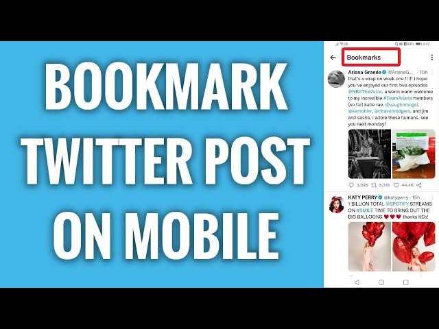 How To Bookmark Twitter Post On Mobile