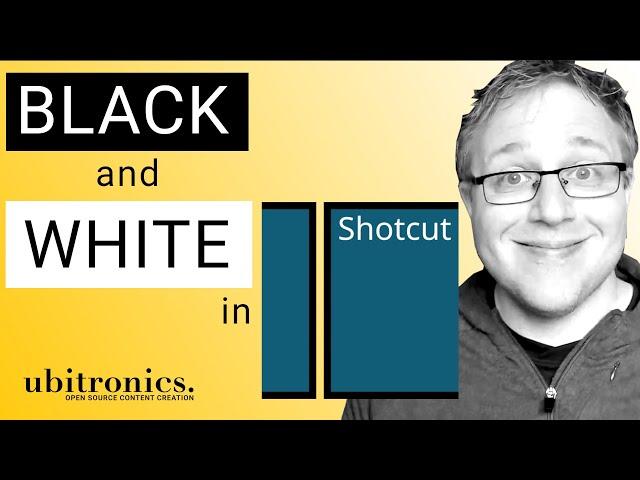 Black and White Effect Tutorial in Shotcut Video Editor