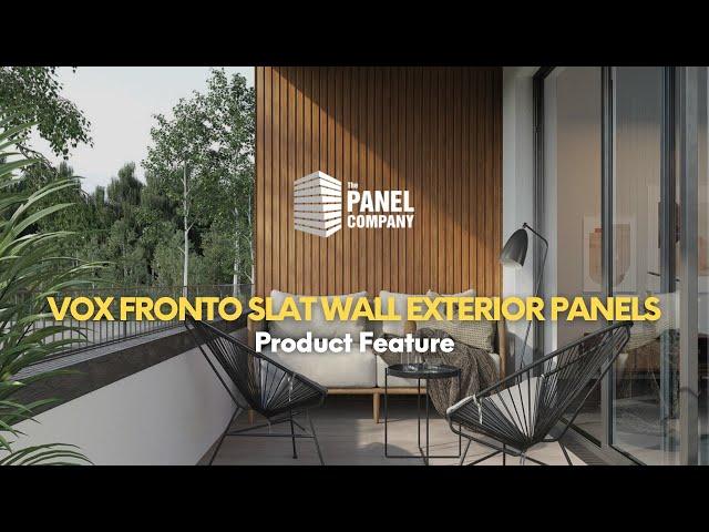 Vox Fronto Slat Wall Exterior Panels - Product Feature | The Panel Company