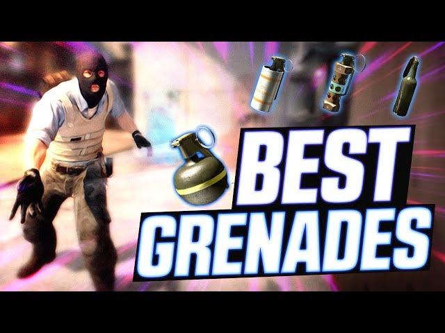 CS:GO - 20 MINUTES OF INSANE PRO GRENADES! (PERFECT POP FLASHES & 200 IQ SMOKES)