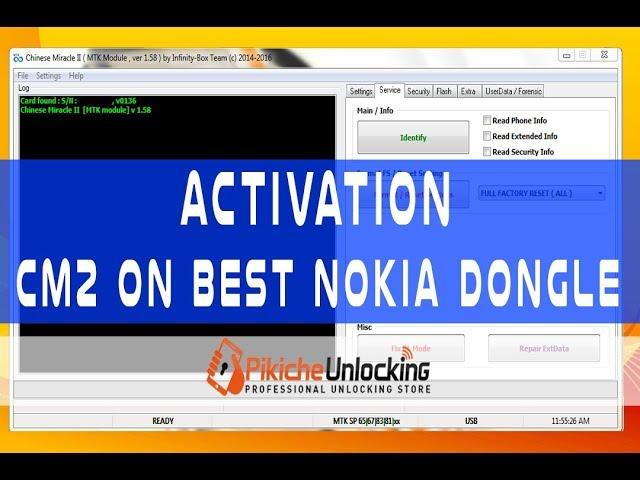 Activation Infinity-Box/Dongle CM2 on BEST Nokia Dongle