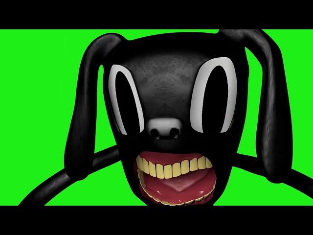 green screen cartoonDog(scary)with cartoon cat