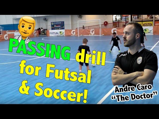 Passing drill for futsal and soccer - André Caro Futsal