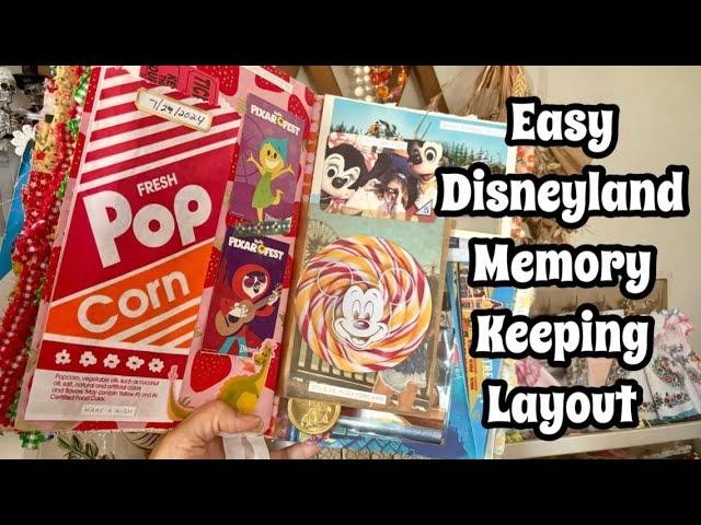 Junk Journaling For Beginners / A Day At Disneyland / Using a Junk Journal / Journal With Me