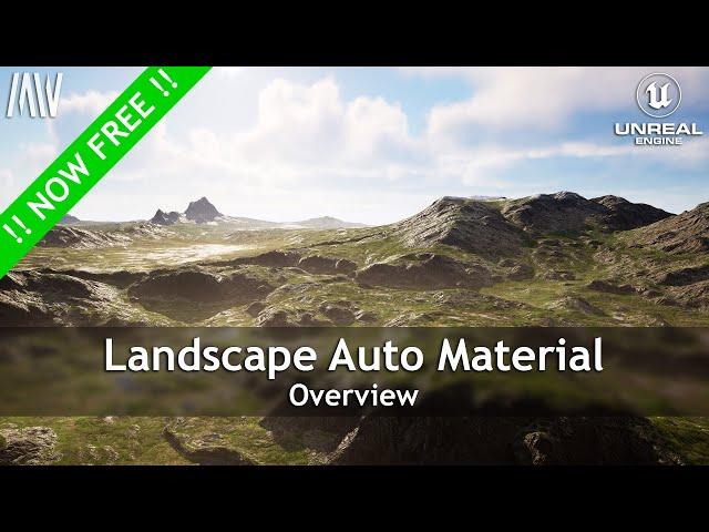 Unreal Engine 5 - MAWI - FREE Landscape Auto Material #unrealengine #UE5 #gamedev