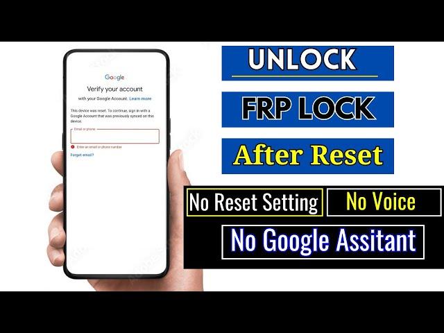 How To Unlock Google Account After Factory Reset 2023 | No Need PC