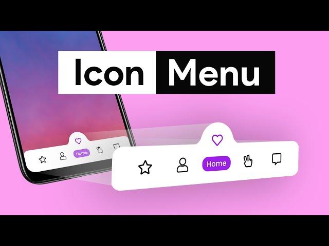 Make this Icon Navigation Menu Bar like an App in Elementor/WordPress | Magic Menu Indicator