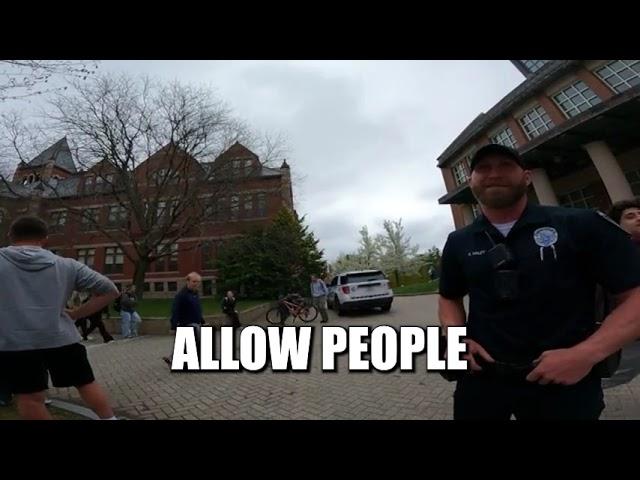 Police called on Preacher at University of New Hampshire #gospel #students #jesus