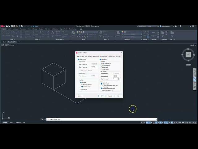 AutoCAD - Isometric Grid and Cursor Settings