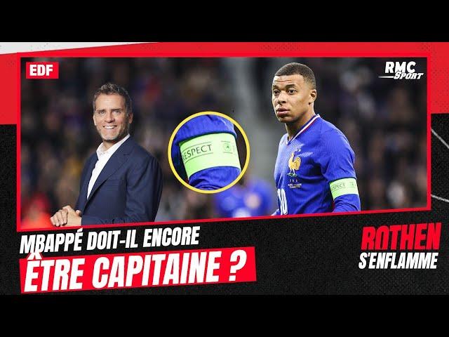 Équipe de France : Deschamps doit retirer le brassard à Mbappé, selon Rothen