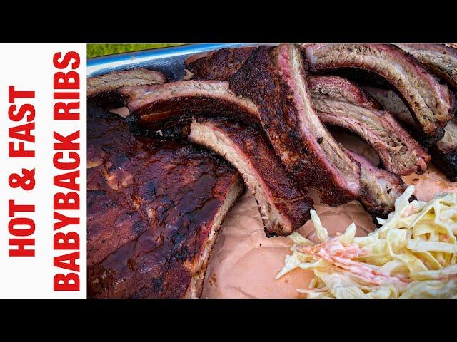 Hot & Fast Smoked Babyback Ribs on the Kamado Joe