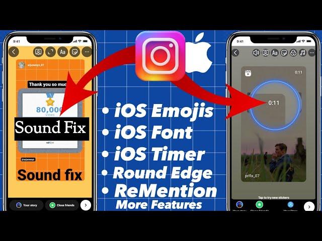 iOS Instagram   On Android | iOS emoji iOS Font iOS Timer | ReMention Sound Fix