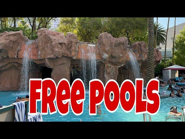 6 FREE POOLS TO GO IN THE VEGAS HEAT 2024 | Las Vegas | Fun Sizer