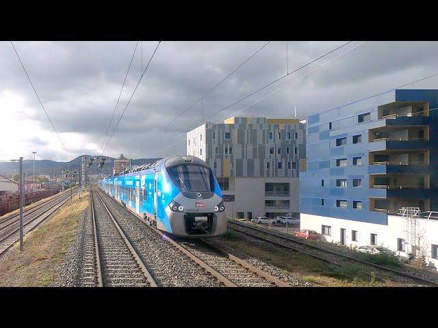  4K  Paris-Gare-de-Lyon - Clermont-Ferrand cab ride, France [11.2022] Führerstandsmitfahrt