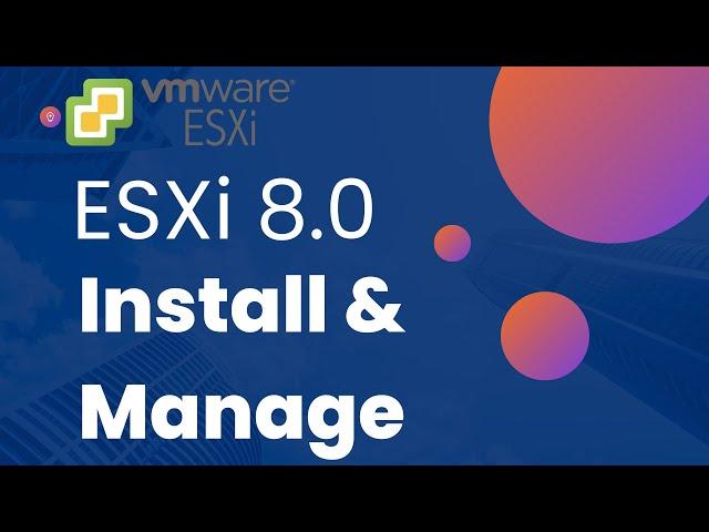 How to install & Manage ESXi 8.0 - FREE hypervisor - Storage - VMs - VLANs and GPU passthrough