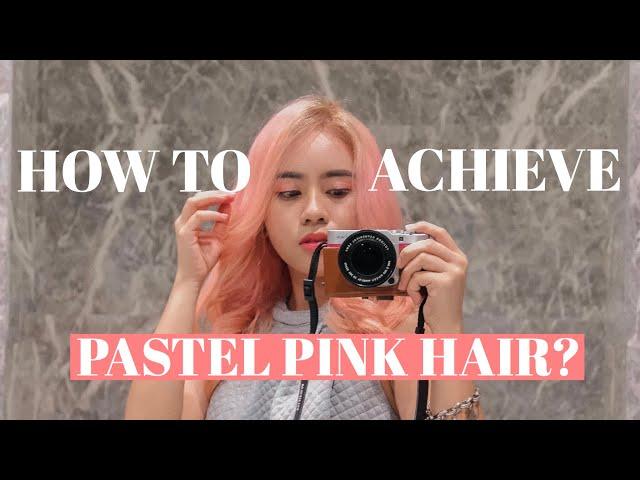 How to Achieve Pastel Pink Hair Color ft. Hairshaft Salon