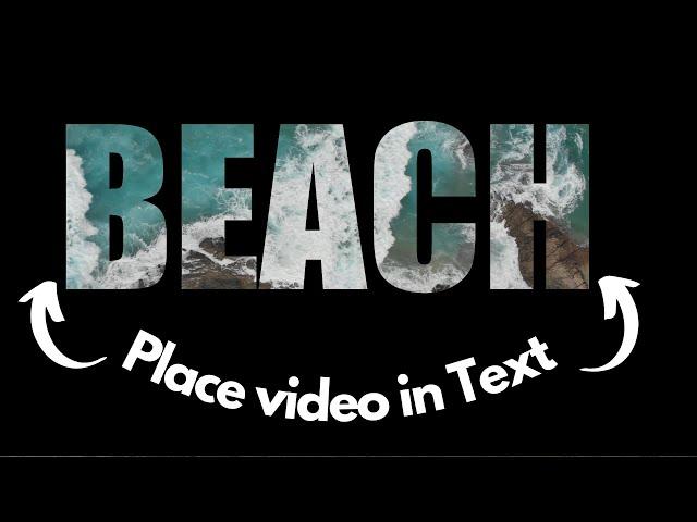 How to Create VIDEO INSIDE TEXT in Filmora 11| How to Easily Place Video in Text in Filmora 11