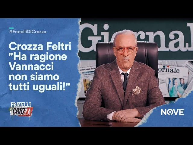 Crozza Feltri "Ha ragione Vannacci non siamo tutti uguali!" | Fratelli di Crozza