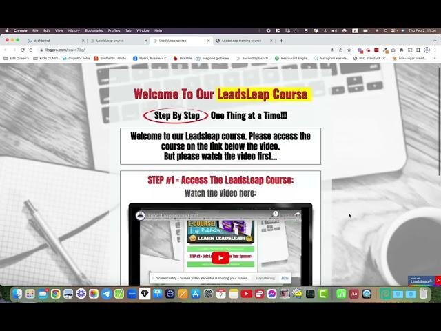 New LeadsLeap course and funnel
