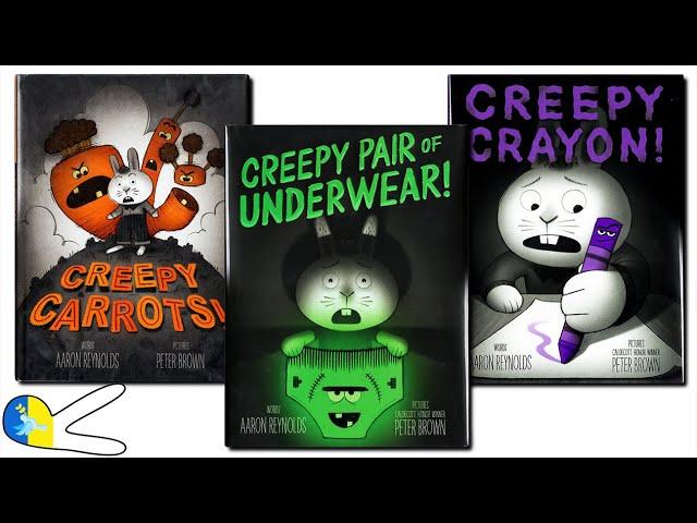 25 min 3 Books of Creepy Tales! Creepy Carrots! Creepy Pair of Underwear! Creepy Crayon! Animated