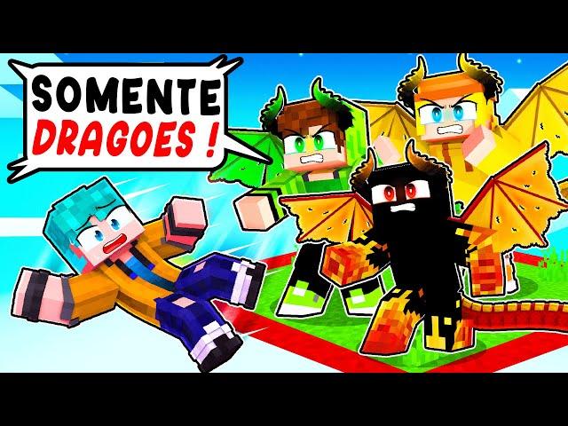 PRESOS em UMA CHUNK como DRAGÕES no Minecraft!