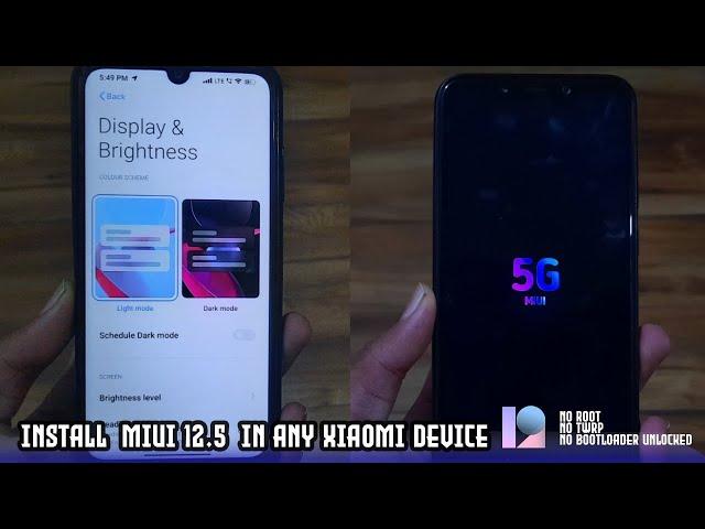 Install Miui 12.5 Redmi note 7/7S/7 pro and other devices / Without TWRP and root / Boot animation