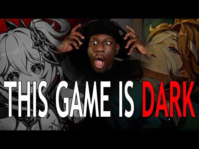 New GENSHIN IMPACT Player Reacts to ALL Character Teasers (this game is very dark....)