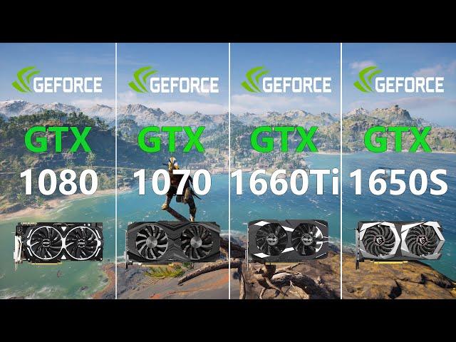 GTX 1080 vs GTX 1070 vs GTX 1660 Ti vs GTX 1650 SUPER Test in 5 Games