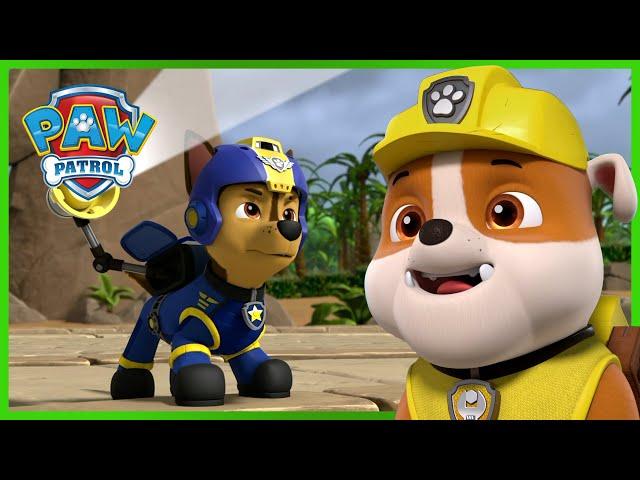 1 hora de misiones de rescates de Chase y Rubble y más - PAW Patrol Español - Patrulla de Cachorros