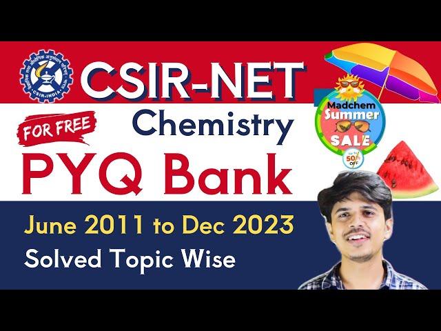 csir chemical science solved question papers | csir net chemistry previous year solved papers | PYQs