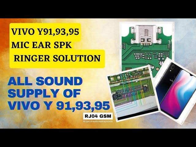 Vivo y91,93,95 mic ear speaker ringer solution and  ringer ways mic ways by rj04gsm