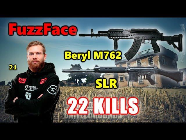 Faze FuzzFace - 22 KILLS - Beryl M762+SLR - DUO - PUBG