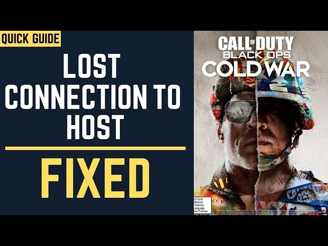 Cod Cold War Lost Connection To Host | Disconnected from server | Cod Cold War Servers Down