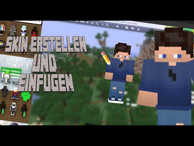 Minecraft Skin erstellen und einfügen / Minecraft Tutorial / Novaskin / Deutsch