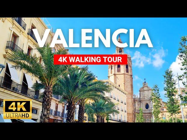 VALENCIA Old Town Walking Tour 4K | Summer 2023 | Spain