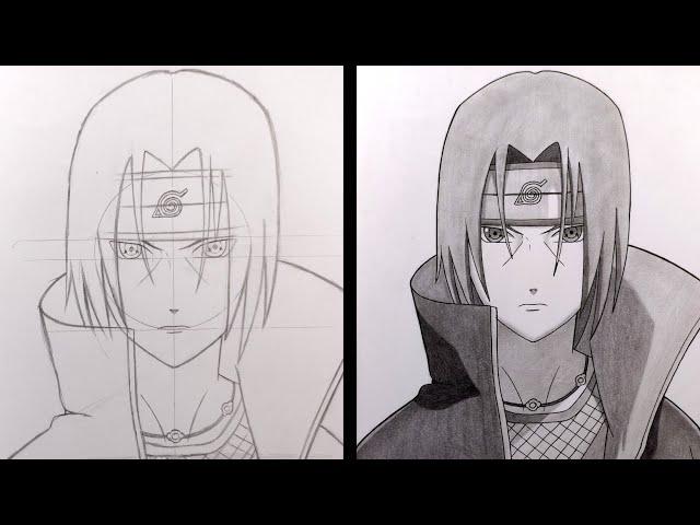 How to Draw Itachi Uchiha - Naruto