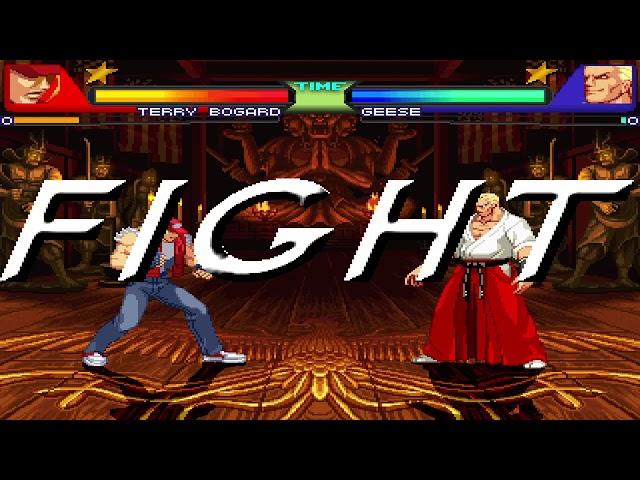 NICK54222 MUGEN: Terry Bogard VS Geese Howard (Rematch)