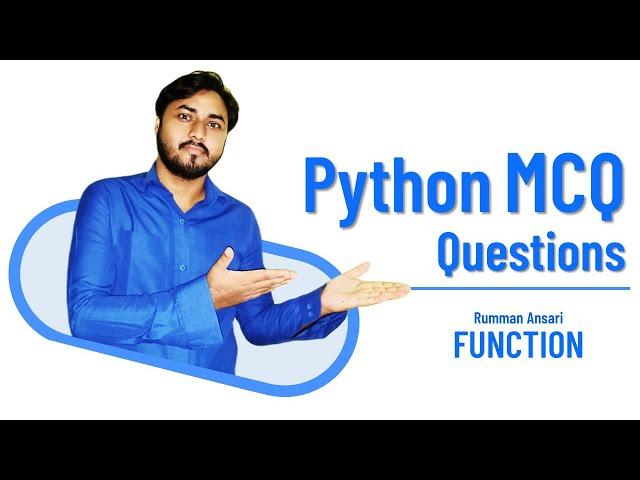 Python MCQ Questions with Answers - Function