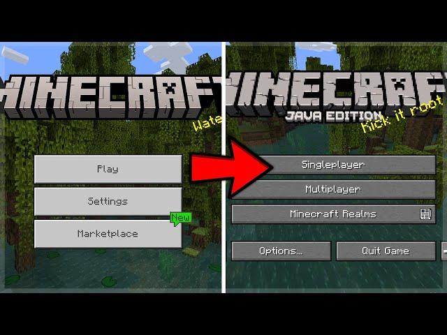 How to turn Minecraft Bedrock Edition into Minecraft Java Edition (NEW UPDATE)