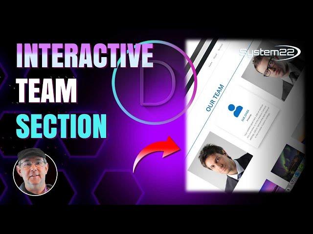 Divi Theme Interactive Team Section