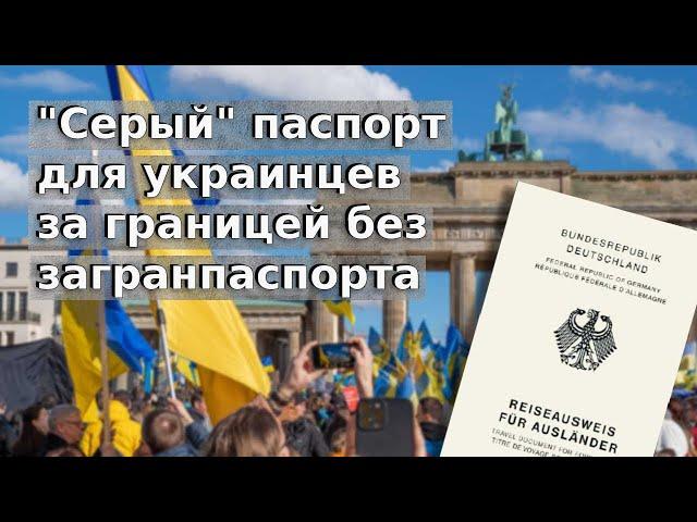 Серый паспорт для украинцев за границей без загранпаспорта / Беженцы 2024