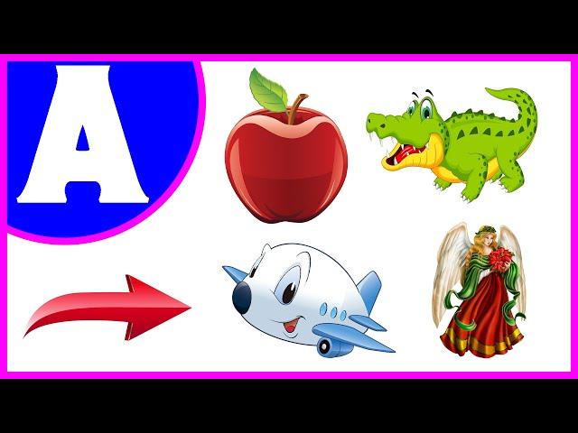 learn 5 Words From Alphabet A | Learn Alphabet A | Words From A | A Words For Kindergarten