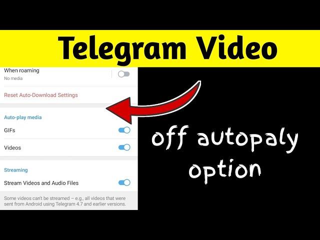 How to Stop Automatic play Video in Telegram 2021