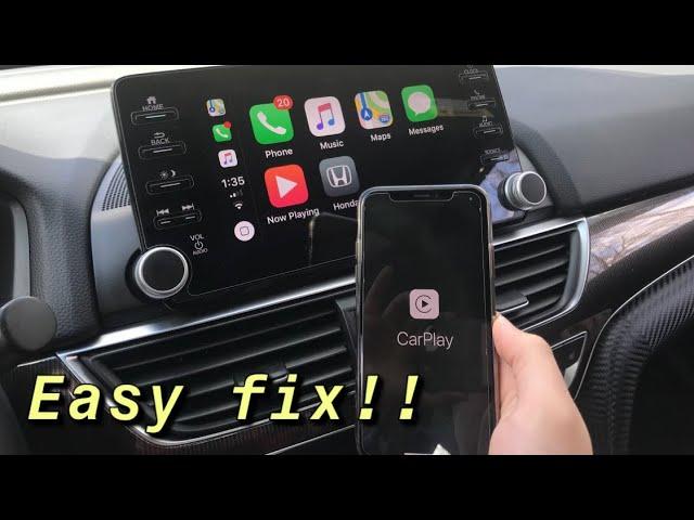 How to fix apple CarPlay.