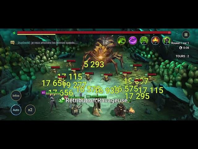 RAID SHADOW LEGENDS Gnut vs Spider under 10 sec lvl 20