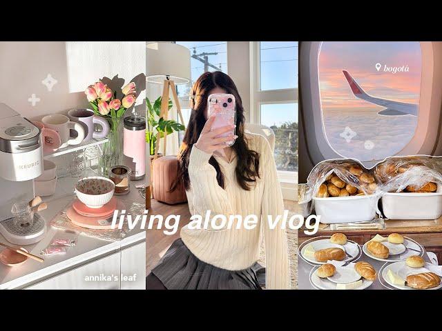 living alone vlog️ new apartment furniture, solo travel diaries - bogotá, sick yet productive days