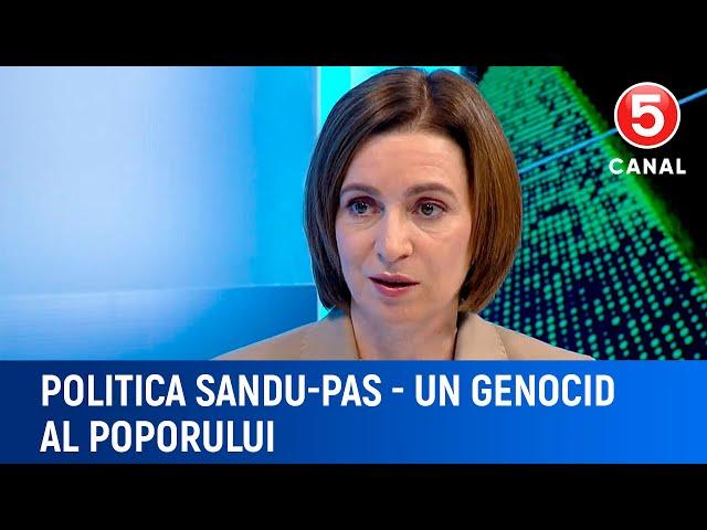 Politica Sandu-PAS - un genocid al poporului